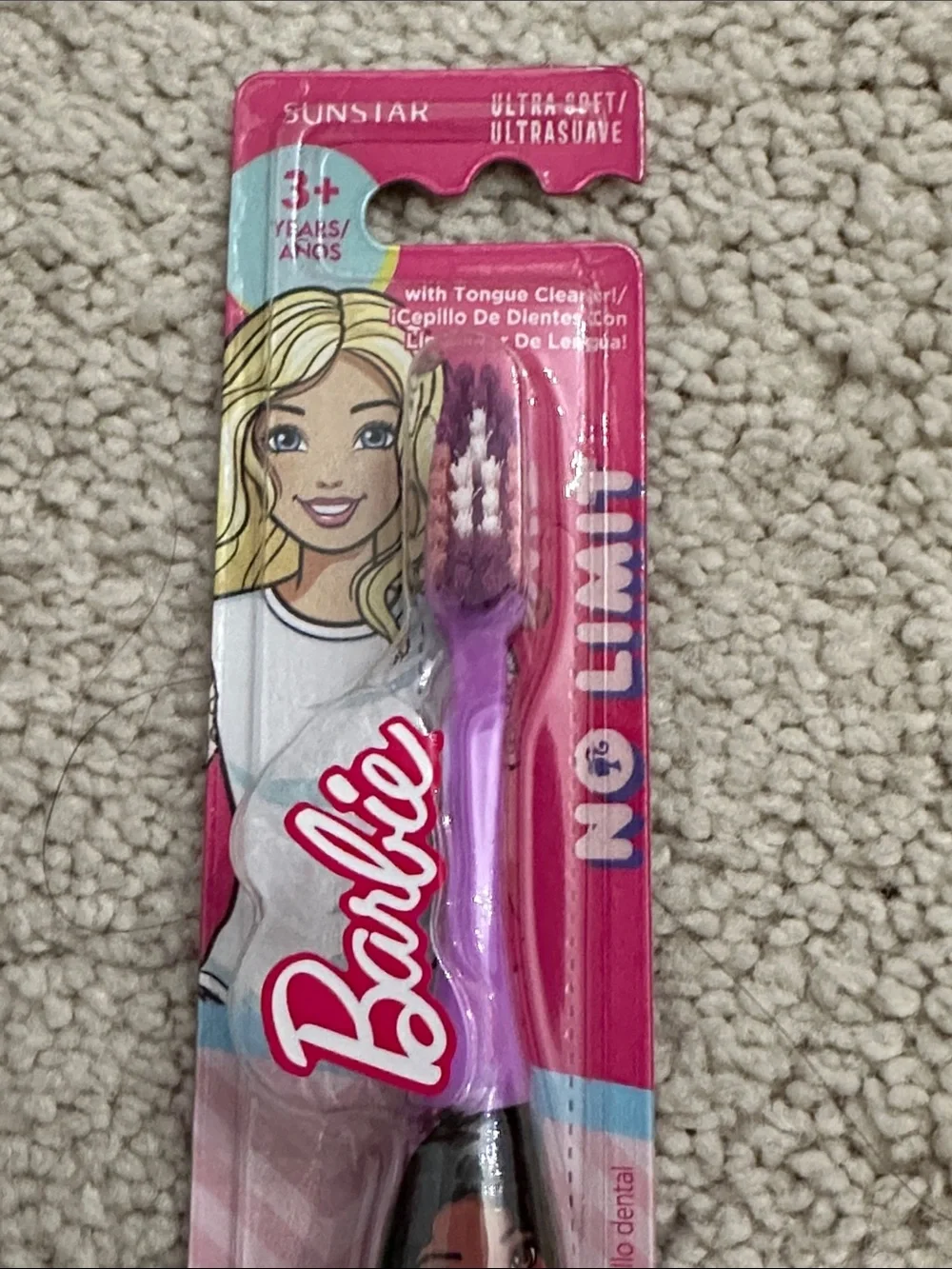 Barbie Kids Toothbrushes Pack with Pink Handles